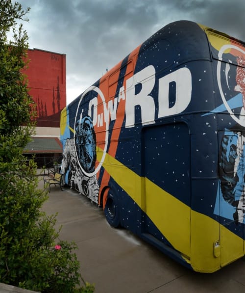 Onward (Space Animals) | Street Murals by Bryan Alexis | Park at West End in Fort Smith