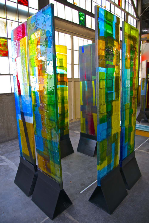 “Enclosure” | Sculptures by Walter Gordinier | Uroboros Glass Studio, North Kerby Avenue, Portland, Oregon in Portland