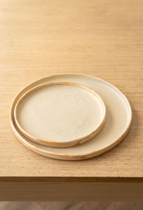 Beige Matte Stoneware Dinner Plates | Dinnerware by Creating Comfort Lab