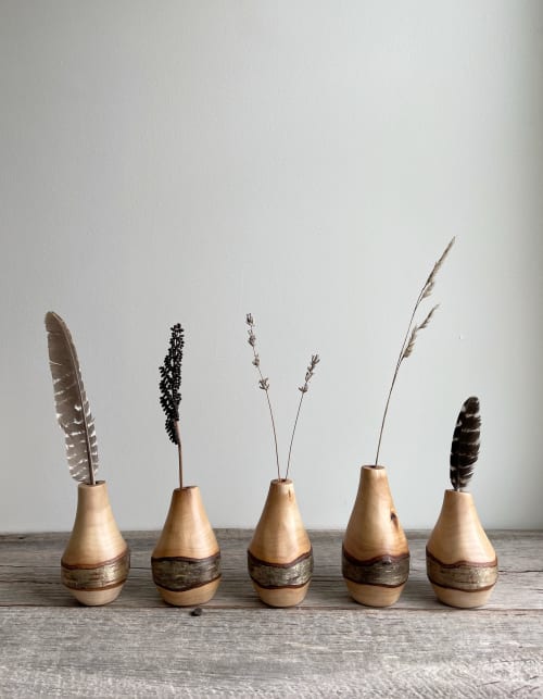 Perfectly Imperfect Birch Dry Vases - Rustic Adirondack | Decorative Objects by C. Roben Driftwoodwork