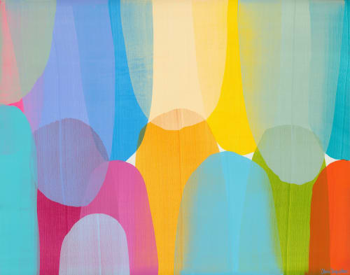 Popsicle Paradise | Paintings by Claire Desjardins