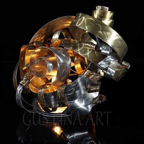 Tabletop Light Sculpture GL-AA14 | Lamps by Gus Lina Art