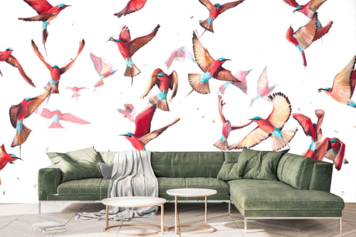 Carmine Dance | Wallpaper by Cara Saven Wall Design