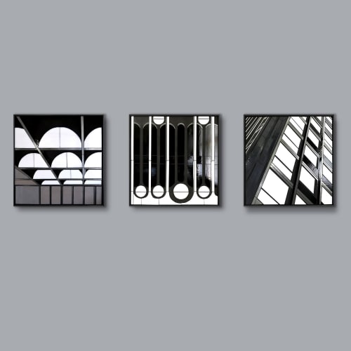 REFLECT triptych | Mixed Media by Heather Hancock | 200 South Wacker in Chicago