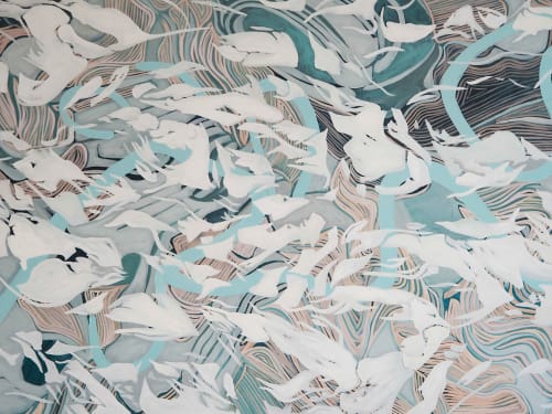 Flow I | Oil And Acrylic Painting in Paintings by Anne Blenker