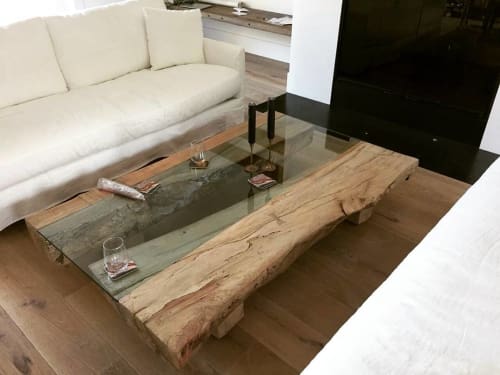 Orient Point Split Slab Table | Tables by Jeff Soderbergh Custom Sustainable Furnishings