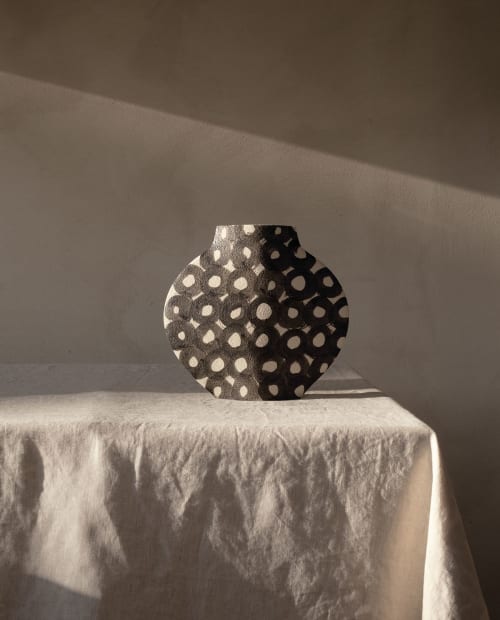 Ceramic Vase ‘Rounds Pattern’ | Vases & Vessels by INI CERAMIQUE