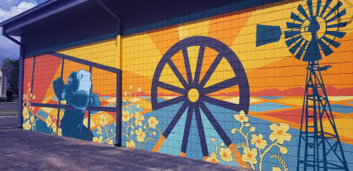 Amarillo Funk | Street Murals by Kaley Minich | Pondaseta Brewing Co. in Amarillo