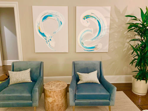 "Sit & Swirl" | Paintings by Justin W. Cox