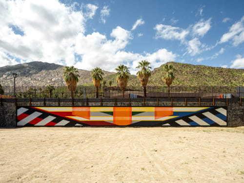 Line Segments Palm Springs | Murals by Ryan Campbell