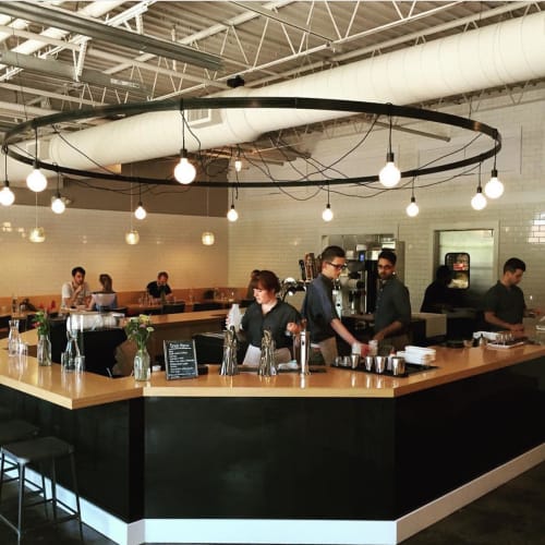 Custom Lighting | Chandeliers by Southern Lights Electric | Steadfast Coffee in Nashville