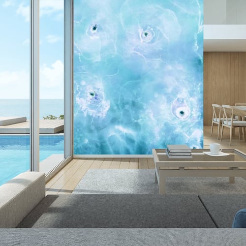 Water Pools Wallpaper Mural | Wall Treatments by MELISSA RENEE fieryfordeepblue  Art & Design