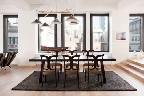 Emily Group of Five Pendant Light – Anthracite Semi-Matte, Dining Room | Chandeliers by MOSS Objects