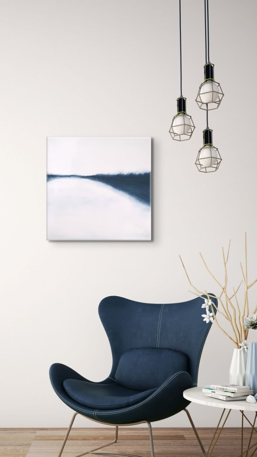 20x20 | Hidden Lake Series | Oil on Canvas | Oil And Acrylic Painting in Paintings by Studio M.E.