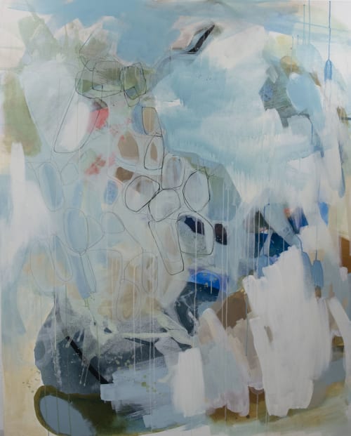 Tidal Pool | Oil And Acrylic Painting in Paintings by Cat Huss | The Cosmopolitan Apartments in Corpus Christi