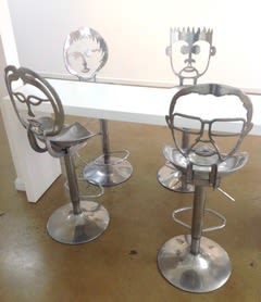 Face Bar Stools | Chairs by Nicole Allen Sculpture
