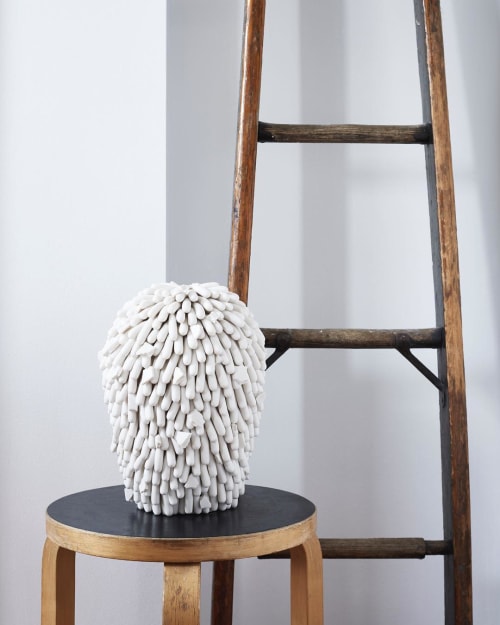 Textured Vase | Vases & Vessels by Linda Lopez