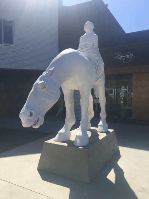 Equestrian Monument | Sculptures by David Robinson | Liquidity Wines in Okanagan Falls