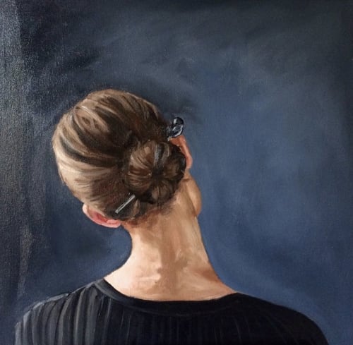 Hair pin | Oil And Acrylic Painting in Paintings by Holly Harper