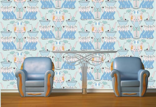 DECS02  ( EAU DE NIL ) | Wallpaper in Wall Treatments by ART DECOR DESIGNS