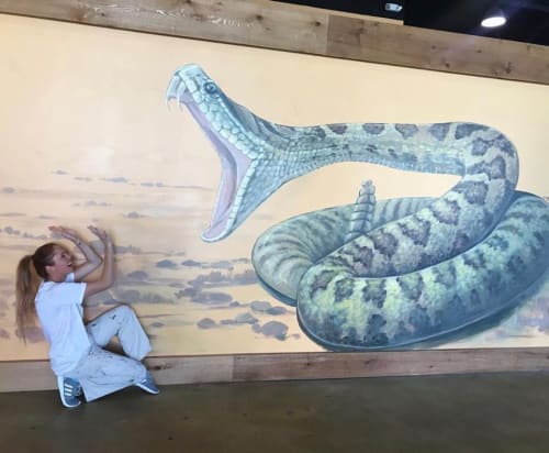 Snake Mural | Murals by Art by Andrea Ehrhardt | Wildwood Indoor Mini Golf in Branson