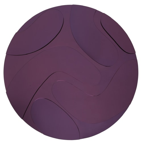 Moonshine Purple Mirror | Wall Sculpture in Wall Hangings by STUDIO MONSOLEIL