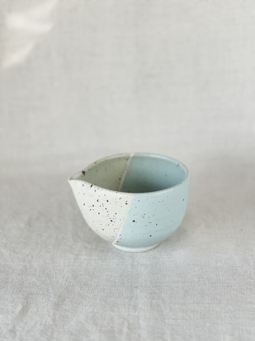 Seafoam - Katakuchi Tea Bowl | Dinnerware by Tomoko Ceramics
