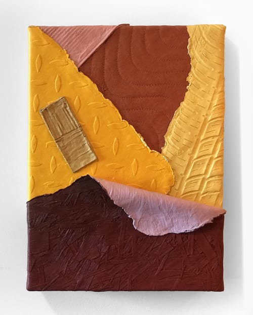 Dissociation 54 - Textured Acrylic Painting | Paintings by Helena Parriott