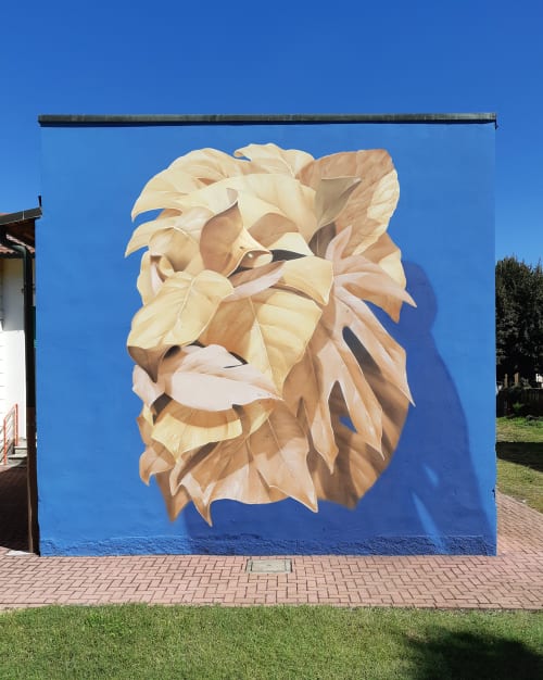 Leafy Lion | Murals by Alessandro Etsom