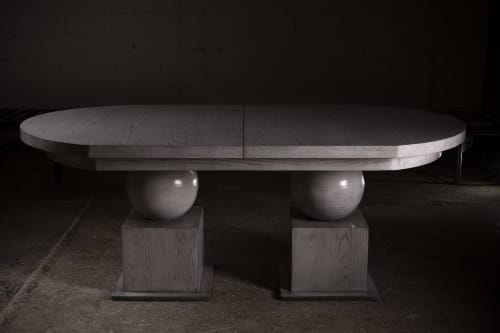 Sphaera Extendable Dining Table | Tables by Aeterna Furniture