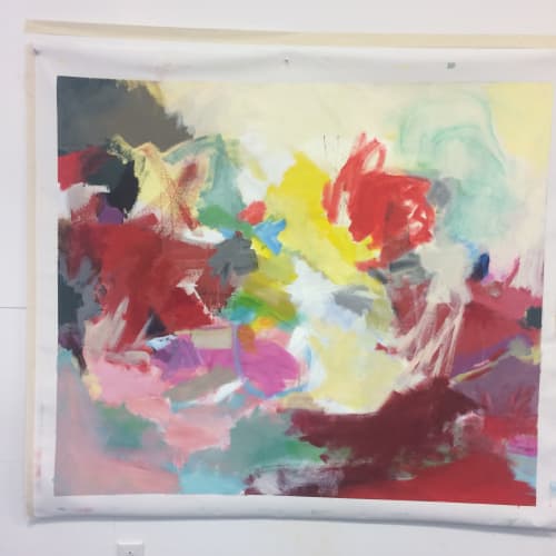 Lauren Saw Red | Oil And Acrylic Painting in Paintings by Elizabeth Nagle