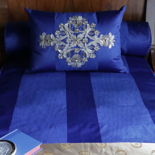 Coverlet and Bolsters | Pillow in Pillows by Jonathan Rachman Design | SF Decorator Showcase 2019 in San Francisco