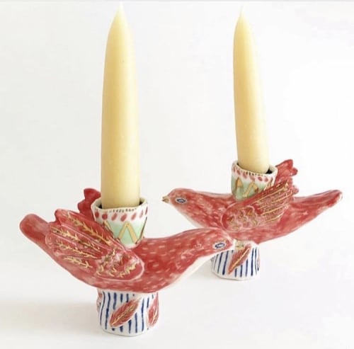 Bird candlesticks | Tableware by BIRDCANFOX
