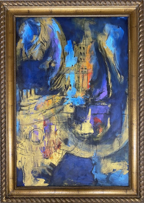 BENEATH THE CHAOS original painting | Paintings by Rebecca Hutchins