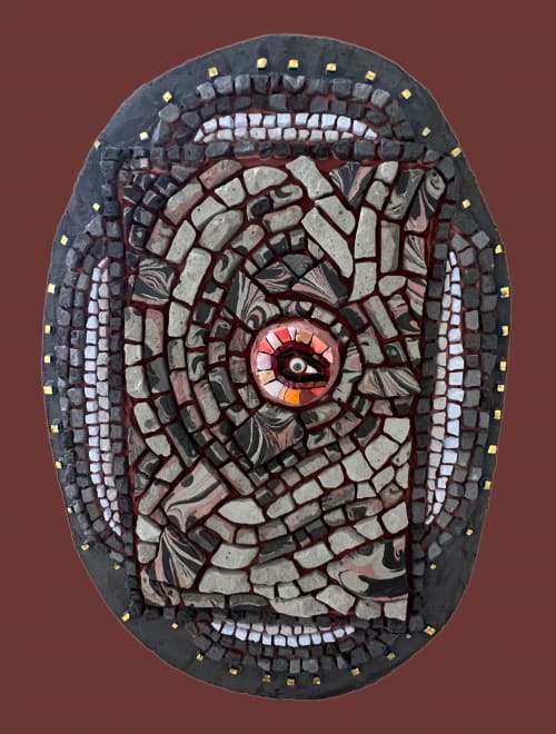 Eye In the Sky | Wall Sculpture in Wall Hangings by Gila Mosaics Studio