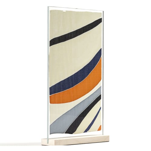 Monolito "Cities II" framed  100% silk | Decorative Objects by Natalia Lumbreras