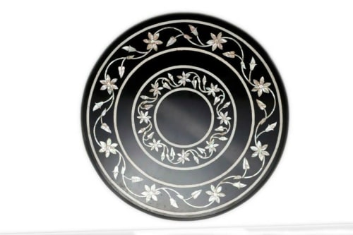 Black marble table, side table, coffee table, tabletop | Tables by Innovative Home Decors