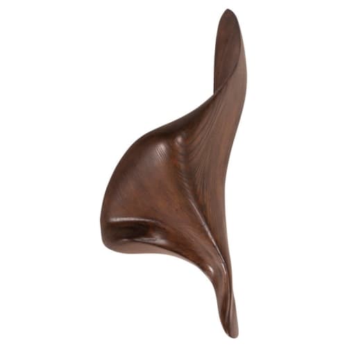 Amorph Lustrous Sconces, Graphite Walnut Finish, Facing Left | Sconces by Amorph