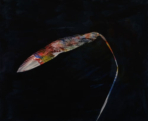 Sword, 2015 | Oil And Acrylic Painting in Paintings by Rachel Ostrow | Hotel Henry Urban Resort Conference Center in Buffalo