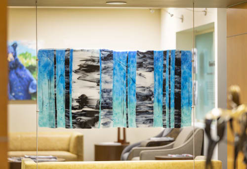 Building Storm | Public Art by Jennifer Baker Glass Art | UCHealth Yampa Valley Medical Center in Steamboat Springs