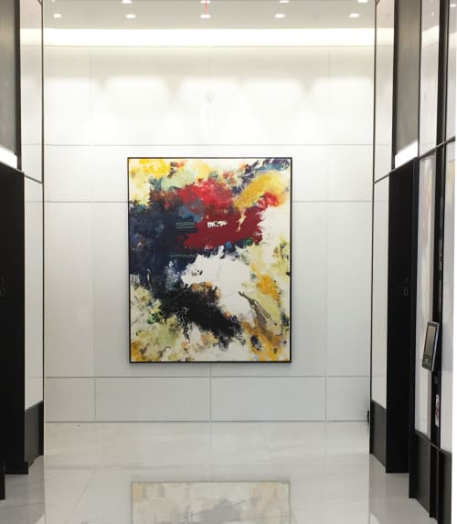 "Mauj" Painting | Paintings by Anne Marchand | JBG SMITH in Bethesda