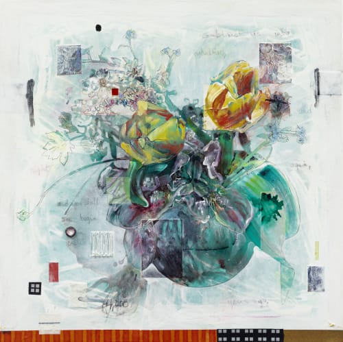 Tulips and Iris Painting | Paintings by Maryann Hendriks