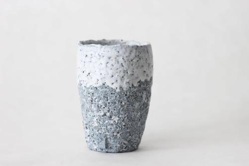 Terrazzo blue clay cup IV | Drinkware by ZHENI