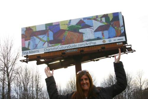 Modern Rooftops: Artpop Billboard | Public Art by Tina Alberni, Artist at Color by Design Studio