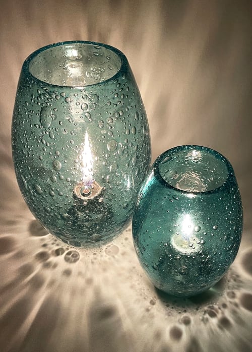 Sea Bubble Votive | Lighting by Anchor Bend Glassworks