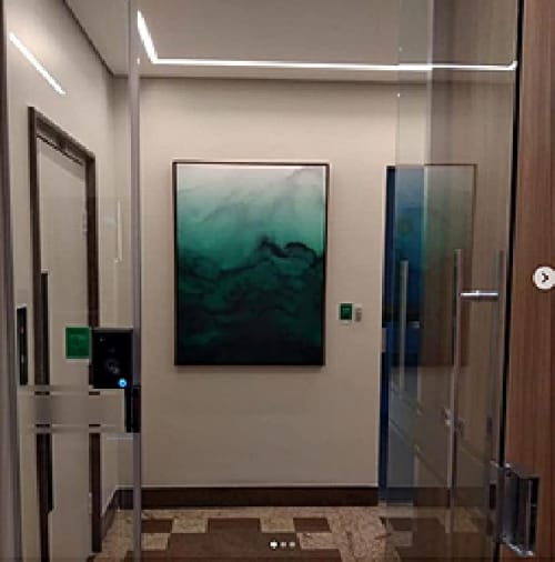 WINTER WAVES 10 Fine Art Print in Client's Home in Brazil | Prints by Julia Di Sano