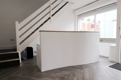Hoole, Chester, Bespoke Curved Reception Desk | Furniture by Davies and Foster