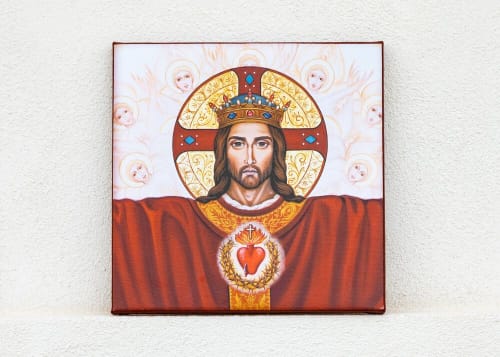 Sacred Heart - Giclee on Canvas | Art & Wall Decor by Ruth and Geoff Stricklin (New Jerusalem Studios)