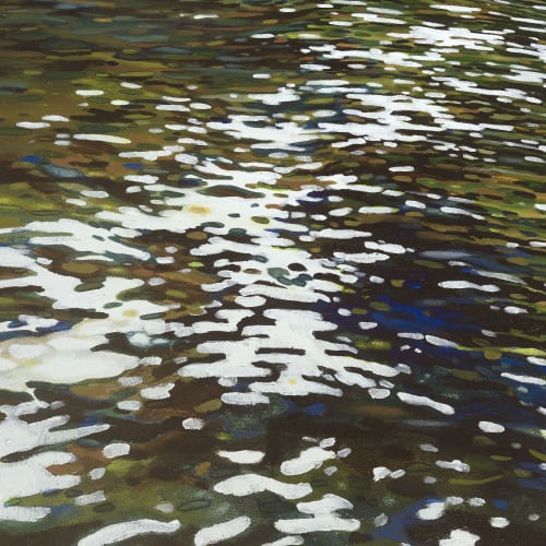 River Reflections, Original Painting | Oil And Acrylic Painting in Paintings by Margaret Juul