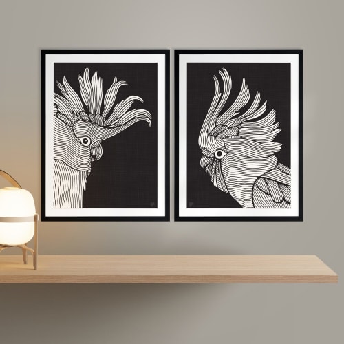 Major Mitchell - Mike & Max - Black - Framed Art | Prints by Patricia Braune
